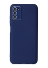 BFS  Samsung Galaxy A03S Kılıf Lansman Glass Kapak - Sky Blue