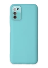 BFS  Samsung Galaxy A03S Kılıf Lansman Glass Kapak - Turkuaz