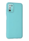 BFS  Samsung Galaxy A03S Kılıf Lansman Glass Kapak - Turkuaz
