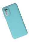 BFS  Samsung Galaxy A03S Kılıf Lansman Glass Kapak - Turkuaz