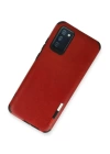 BFS  Samsung Galaxy A03S Kılıf Loop Deri Silikon - Kırmızı