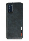 BFS  Samsung Galaxy A03S Kılıf Loop Deri Silikon - Lacivert