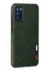BFS  Samsung Galaxy A03S Kılıf Loop Deri Silikon - Yeşil