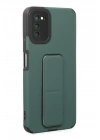 BFS  Samsung Galaxy A03S Kılıf Mega Standlı Silikon - Yeşil