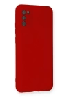 BFS  Samsung Galaxy A03S Kılıf Nano içi Kadife Silikon - Kırmızı