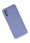 BFS Samsung Galaxy A03S Kılıf Nano içi Kadife Silikon - Lila