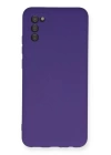 BFS  Samsung Galaxy A03S Kılıf Nano içi Kadife Silikon - Mor