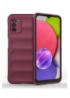 BFS  Samsung Galaxy A03S Kılıf Optimum Silikon - Bordo