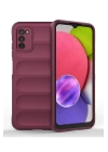 BFS  Samsung Galaxy A03S Kılıf Optimum Silikon - Bordo