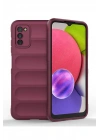 BFS Samsung Galaxy A03S Kılıf Optimum Silikon - Bordo
