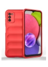 BFS  Samsung Galaxy A03S Kılıf Optimum Silikon - Kırmızı