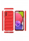 BFS Samsung Galaxy A03S Kılıf Optimum Silikon - Kırmızı