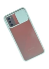 BFS Samsung Galaxy A03S Kılıf Palm Buzlu Kamera Sürgülü Silikon - Turkuaz