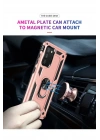 BFS  Samsung Galaxy A03S Kılıf Sofya Yüzüklü Silikon Kapak - Rose