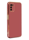 BFS  Samsung Galaxy A03S Kılıf Volet Silikon - Kırmızı