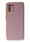 BFS  Samsung Galaxy A03S Kılıf Volet Silikon - Mor