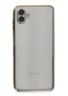 BFS Samsung Galaxy A04 Kılıf Lensli Silikon - Gold