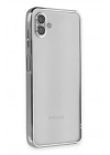 BFS Samsung Galaxy A04 Kılıf Lensli Silikon - Gümüş