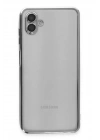 BFS Samsung Galaxy A04 Kılıf Lensli Silikon - Gümüş