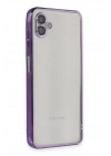 BFS Samsung Galaxy A04 Kılıf Lensli Silikon - Mor
