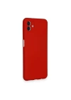 BFS  Samsung Galaxy A04 Kılıf Nano içi Kadife Silikon - Kırmızı