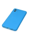 BFS  Samsung Galaxy A04 Kılıf Nano içi Kadife Silikon - Mavi