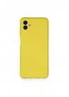 BFS  Samsung Galaxy A04 Kılıf Nano içi Kadife Silikon - Sarı