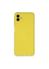 BFS  Samsung Galaxy A04 Kılıf Nano içi Kadife Silikon - Sarı