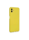 BFS  Samsung Galaxy A04 Kılıf Nano içi Kadife Silikon - Sarı