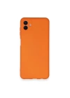 BFS  Samsung Galaxy A04 Kılıf Nano içi Kadife Silikon - Turuncu
