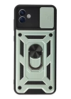BFS  Samsung Galaxy A04 Kılıf Pars Lens Yüzüklü Silikon - Yeşil