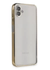 BFS  Samsung Galaxy A04 Kılıf Razer Lensli Silikon - Gold