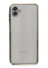 BFS  Samsung Galaxy A04 Kılıf Razer Lensli Silikon - Gold