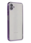 BFS  Samsung Galaxy A04 Kılıf Razer Lensli Silikon - Mor