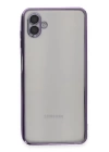 BFS  Samsung Galaxy A04 Kılıf Razer Lensli Silikon - Mor