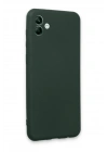 BFS  Samsung Galaxy A04E Kılıf First Silikon - Koyu Yeşil