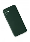 BFS  Samsung Galaxy A04E Kılıf First Silikon - Koyu Yeşil
