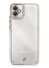 BFS  Samsung Galaxy A04E Kılıf Liva Lens Silikon - Beyaz