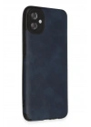 BFS  Samsung Galaxy A04E Kılıf Loop Deri Silikon - Lacivert