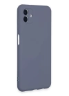 BFS  Samsung Galaxy A04E Kılıf Nano içi Kadife Silikon - Gri