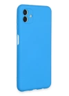 BFS  Samsung Galaxy A04E Kılıf Nano içi Kadife Silikon - Mavi