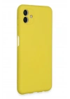 BFS  Samsung Galaxy A04E Kılıf Nano içi Kadife Silikon - Sarı