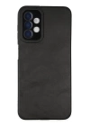 BFS  Samsung Galaxy A04S Kılıf Loop Deri Silikon - Siyah