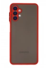 BFS  Samsung Galaxy A04S Kılıf Montreal Silikon Kapak - Kırmızı