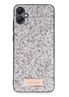 BFS  Samsung Galaxy A05 Bright Simli Kapak - Gümüş