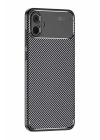 BFS  Samsung Galaxy A05 Kılıf Auto Focus Karbon Kapak - Siyah