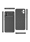 BFS  Samsung Galaxy A05 Kılıf Auto Focus Karbon Kapak - Siyah