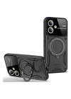 BFS  Samsung Galaxy A05 Kılıf Joy Lens Standlı Kapak - Siyah