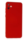 BFS  Samsung Galaxy A05 Kılıf Nano içi Kadife Silikon - Kırmızı