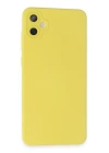 BFS  Samsung Galaxy A05 Kılıf Nano içi Kadife Silikon - Sarı
